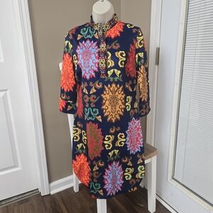 Gretchen Scott Designs Multicolor Swirl Dress